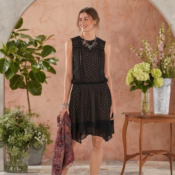 Sundance Dresses & Skirts - Sundance On The Sea Black Eyelet Lace Dress